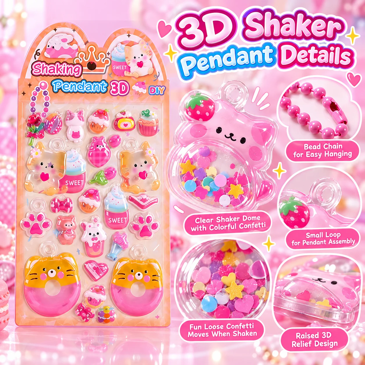 CY-SS27 DIY Shake-a-boo Relief Stickers
