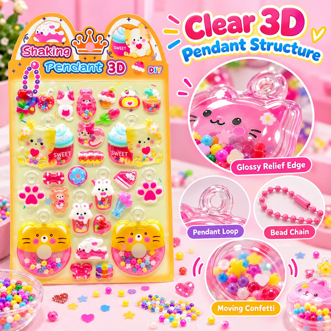 CY-SS27 DIY Shake-a-boo Relief Stickers
