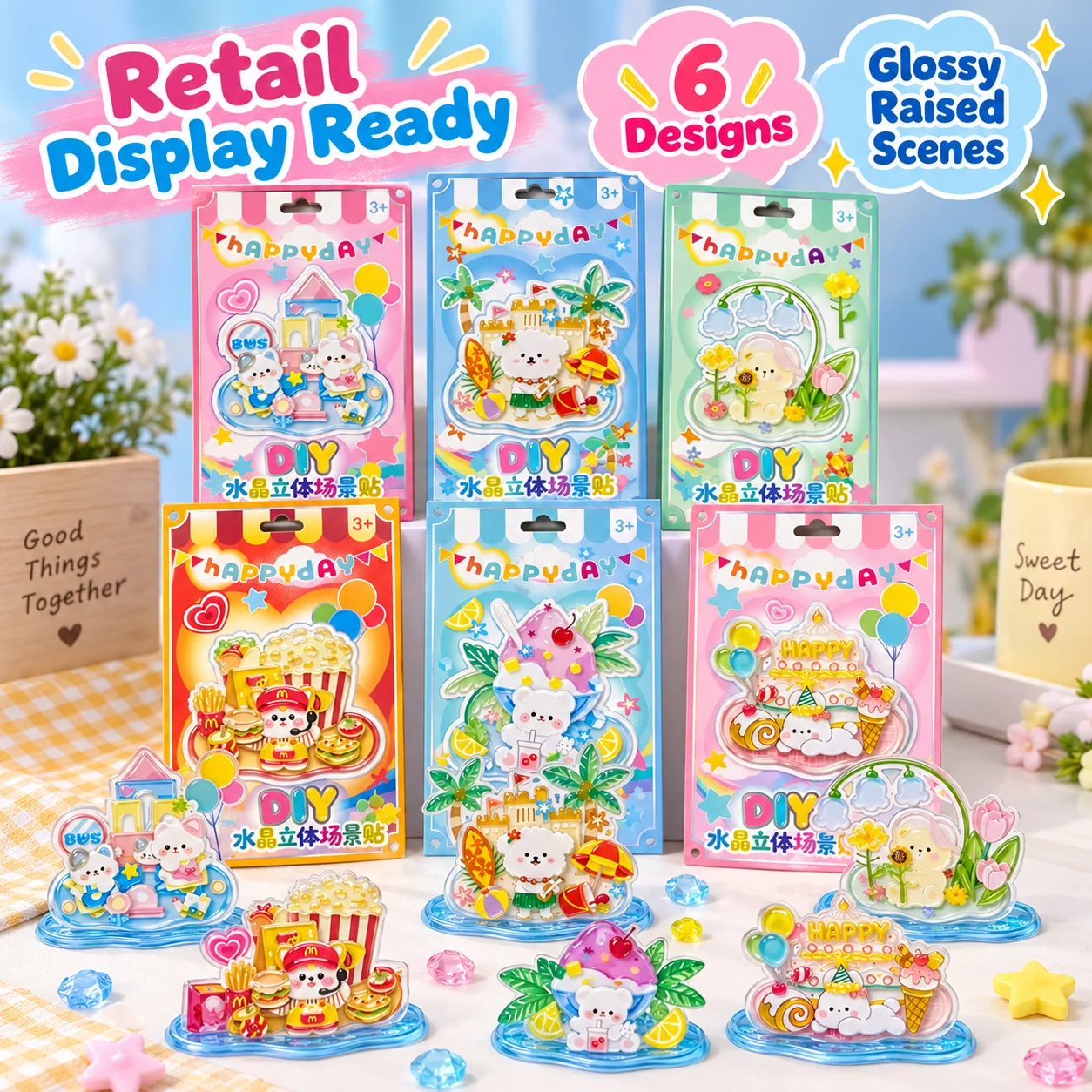 D2606 Jenga Stickers 6 Designs