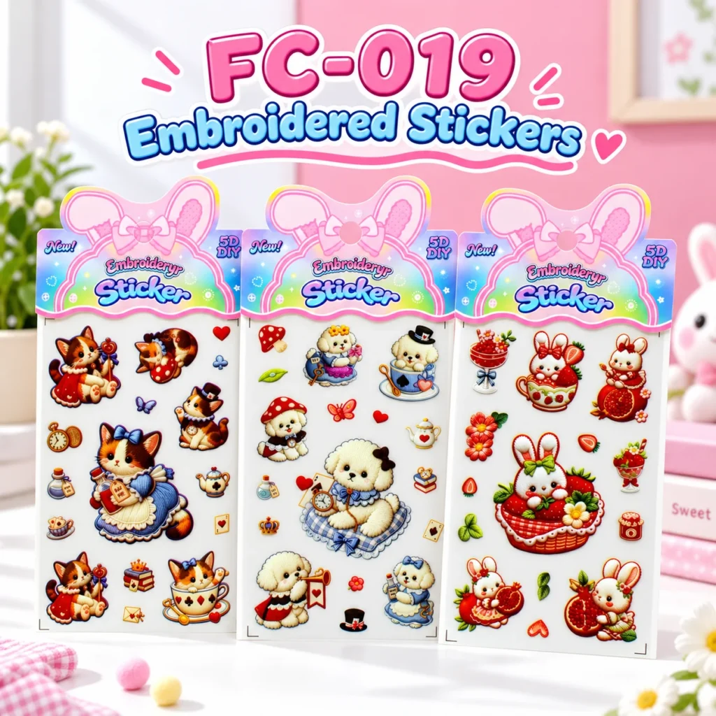 FC-019 Embroidered Stickers