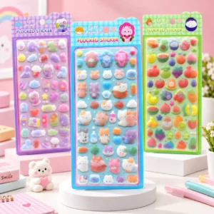 FC013 Flocking Cartoon Sticker - product image 01
