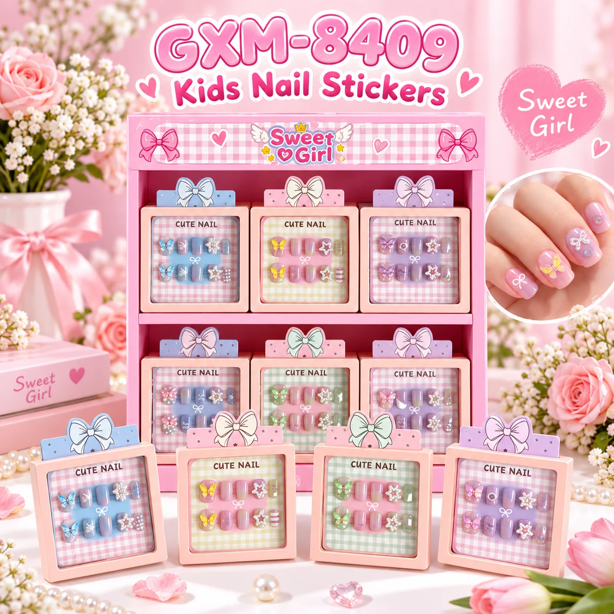 GXM-8409 Kids Nail Stickers