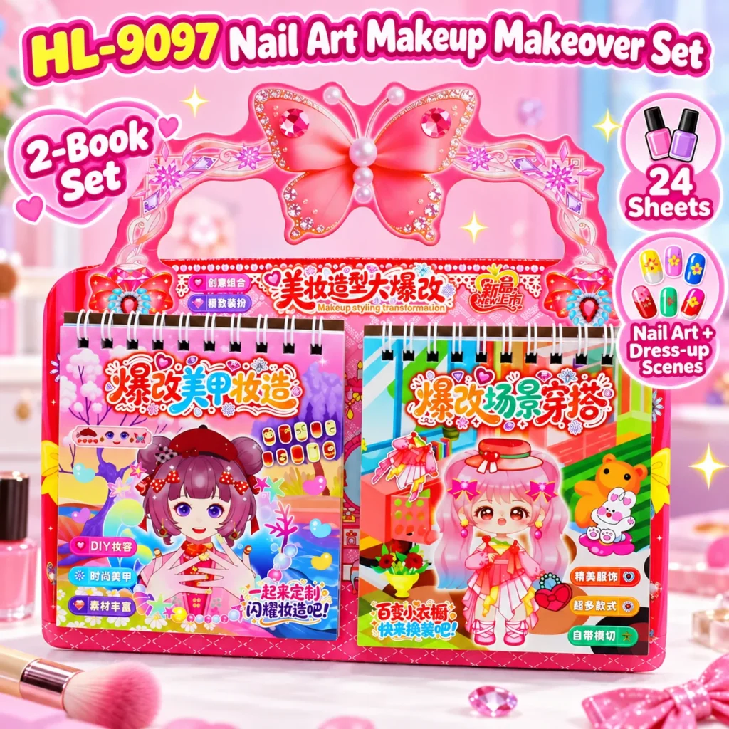 HL-9097 Nail Art Makeup Makeover Set
