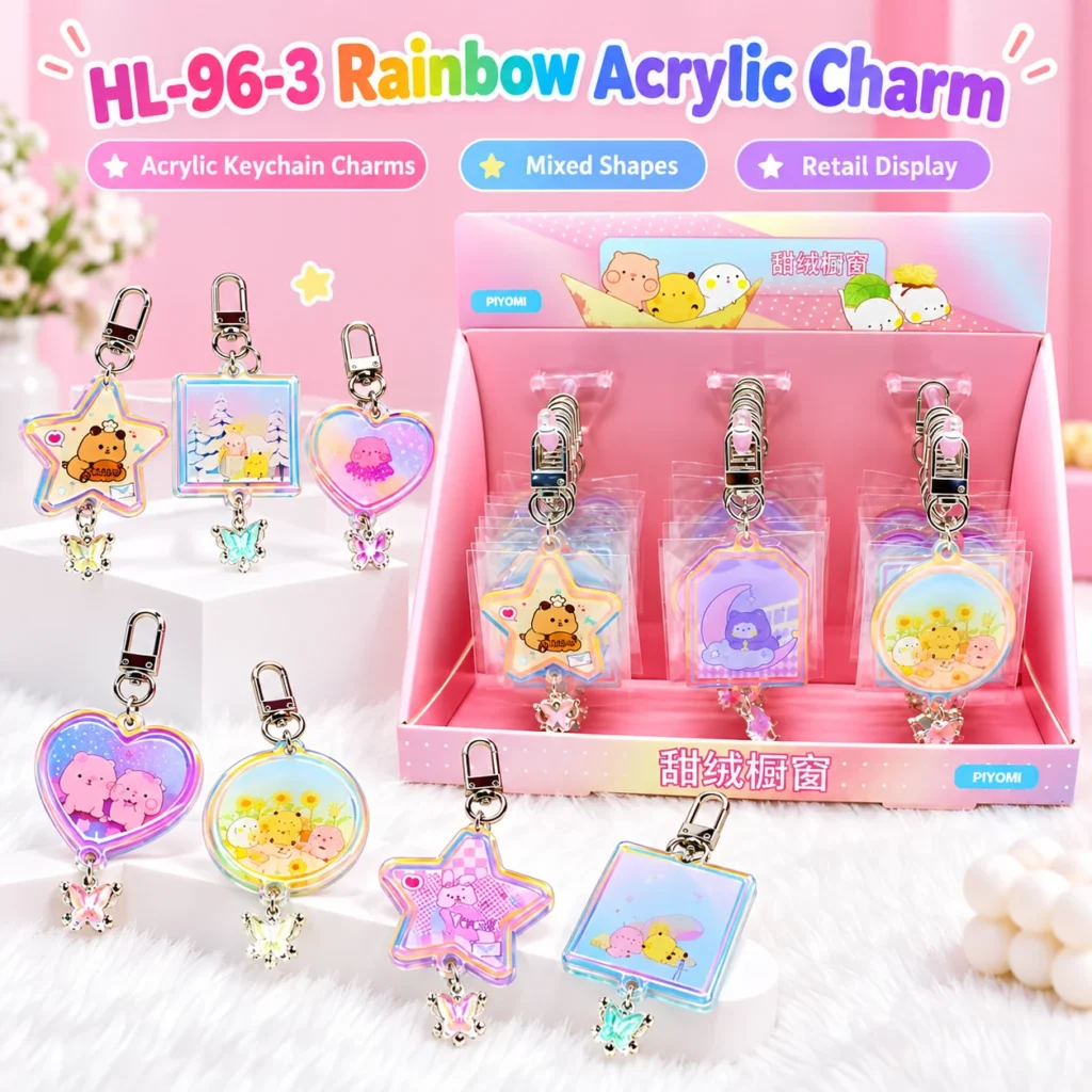 HL-96-3 Rainbow Acrylic Charm