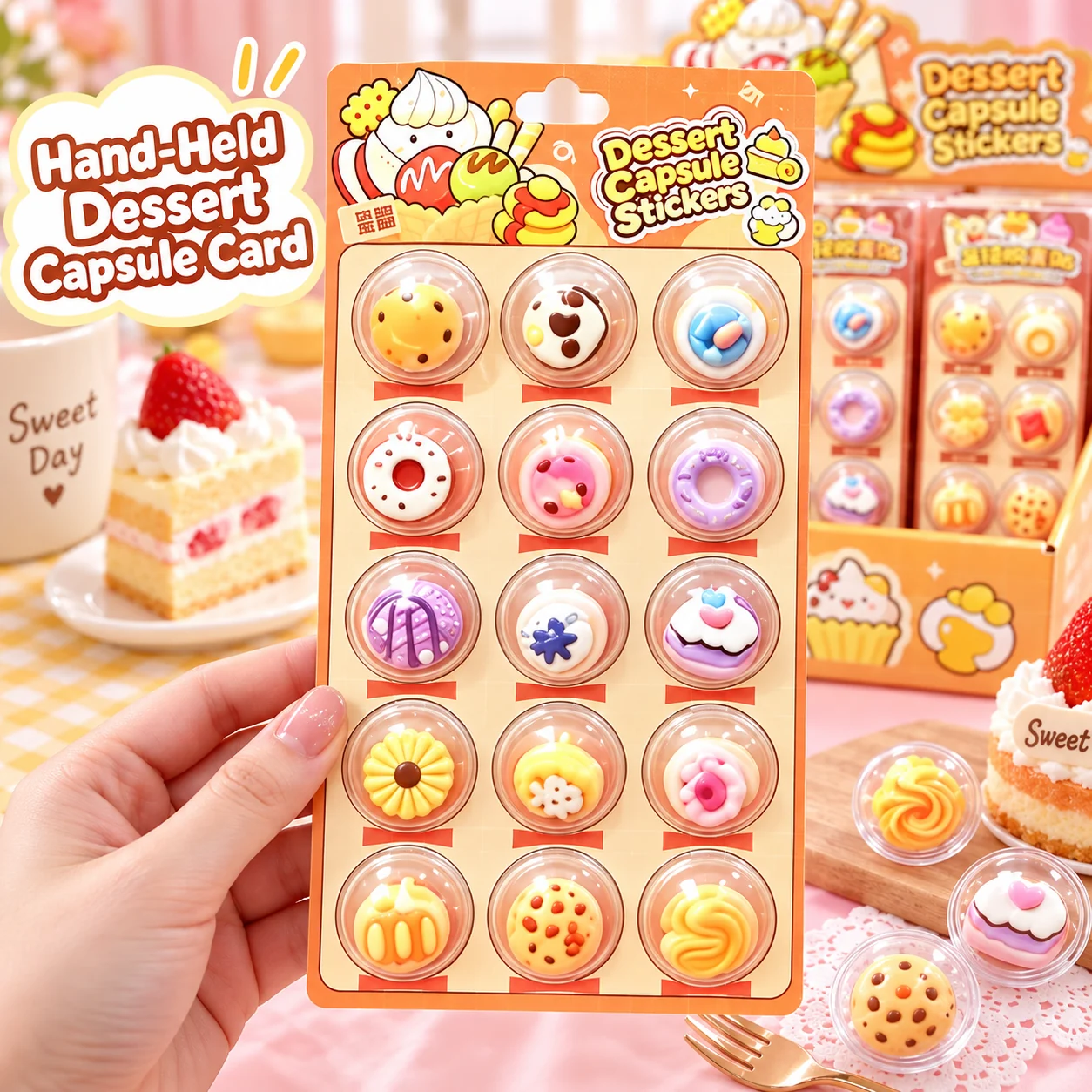 HS-8051 Dessert Shaker Capsule Stickers