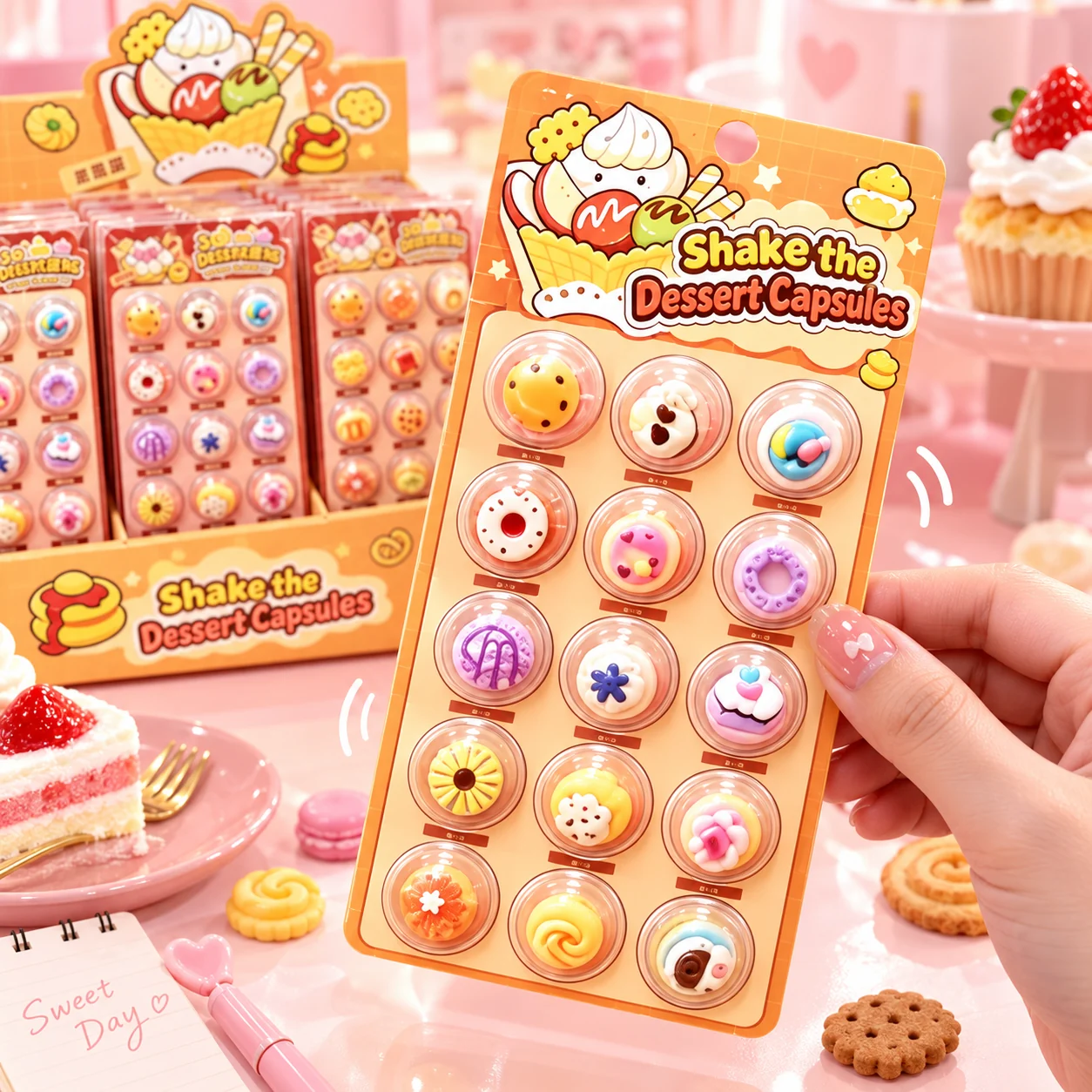 HS-8051 Dessert Shaker Capsule Stickers