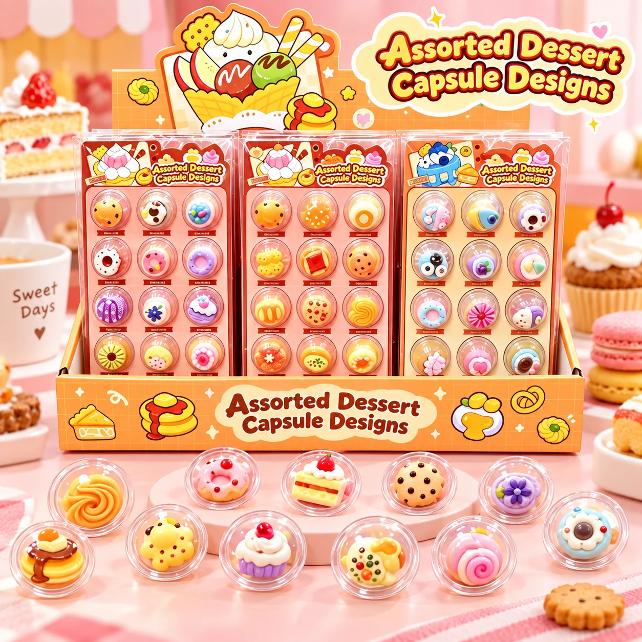 HS-8051 Dessert Shaker Capsule Stickers