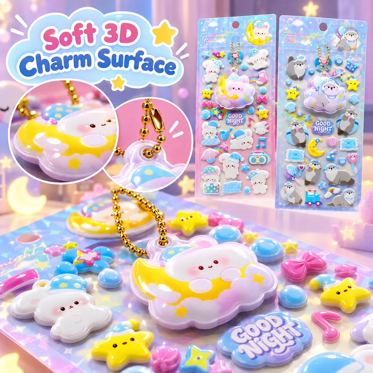 JH82W Stress Relief Charm Stickers