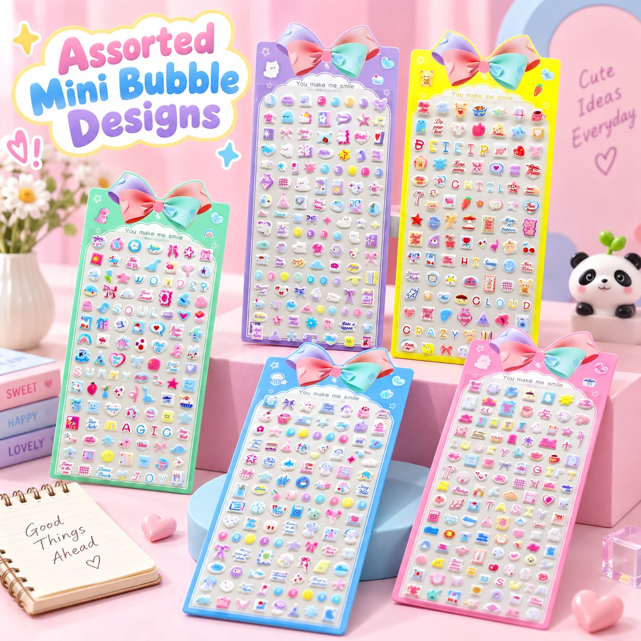 JH92W Mini Bubble Stickers