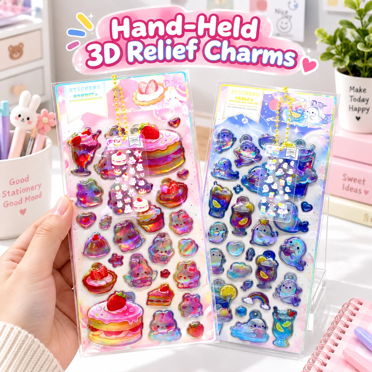 JH96W 3D Relief Charms