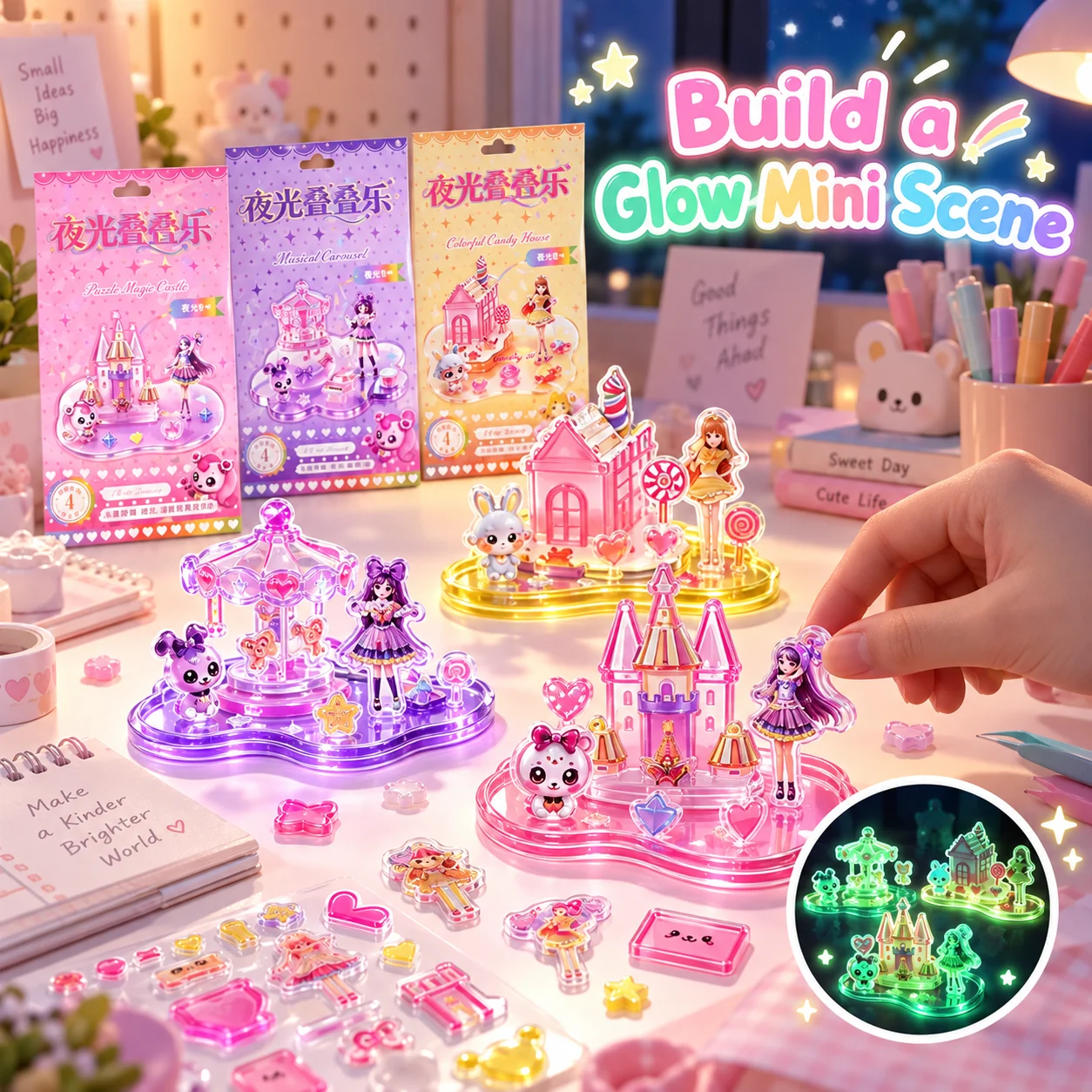JP-K Glow-in-the-Dark Jenga Stickers