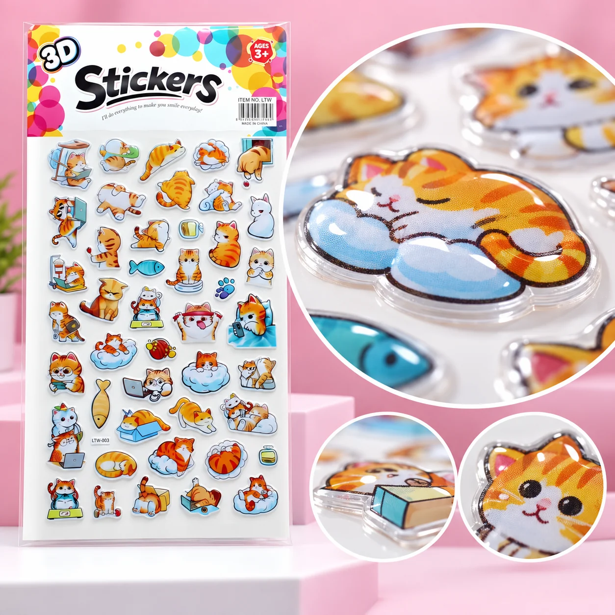 LTW Bubble Sticker (24 Designs)