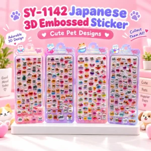 SY-1142 Japanese-Style 3D Embossed Stickers - product image 01