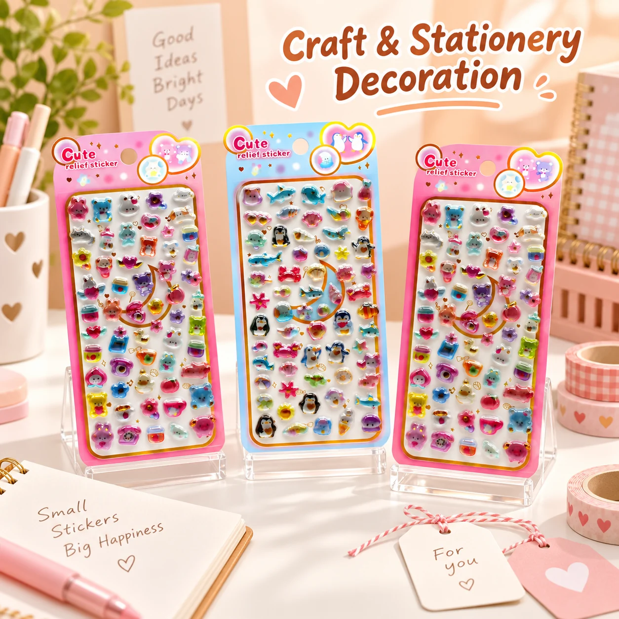 SY-1159 3D Embossed Stickers