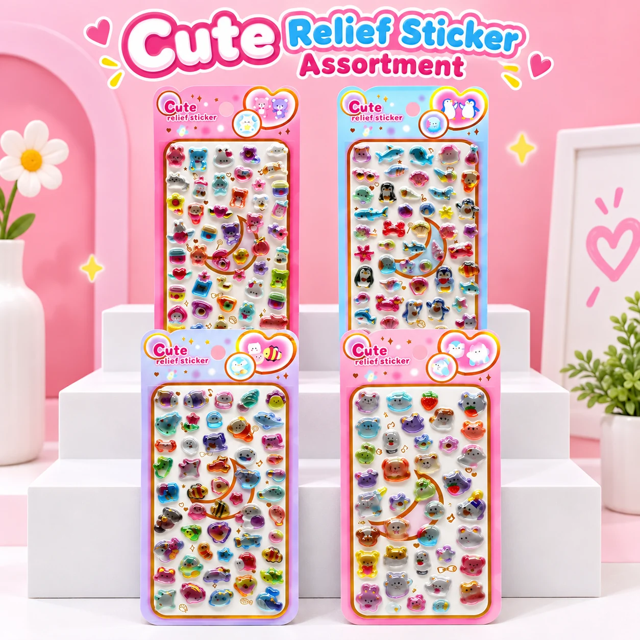 SY-1159 3D Embossed Stickers
