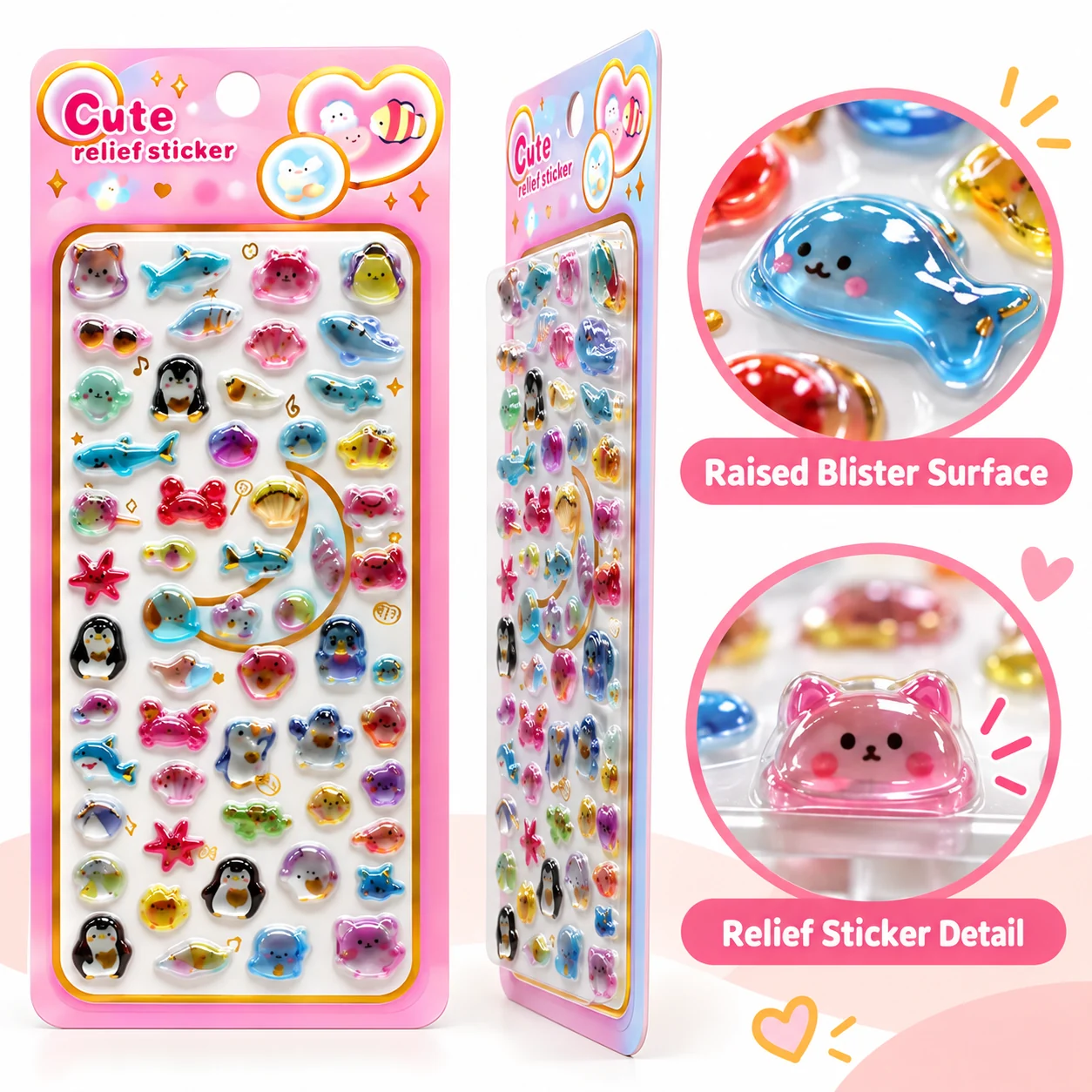 SY-1159 3D Embossed Stickers