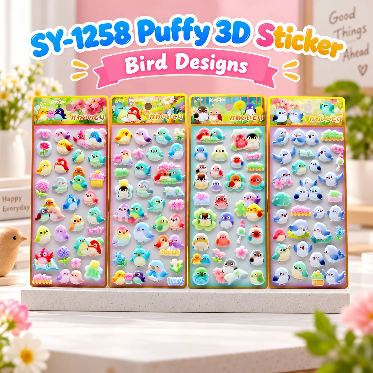 SY-1258 High Puffy 3D Stickers