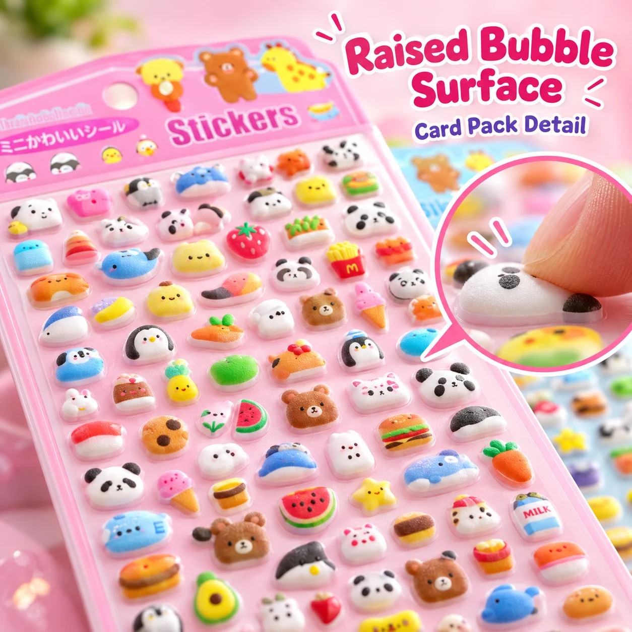 XYZ-02 Peach Skin Bubble Stickers