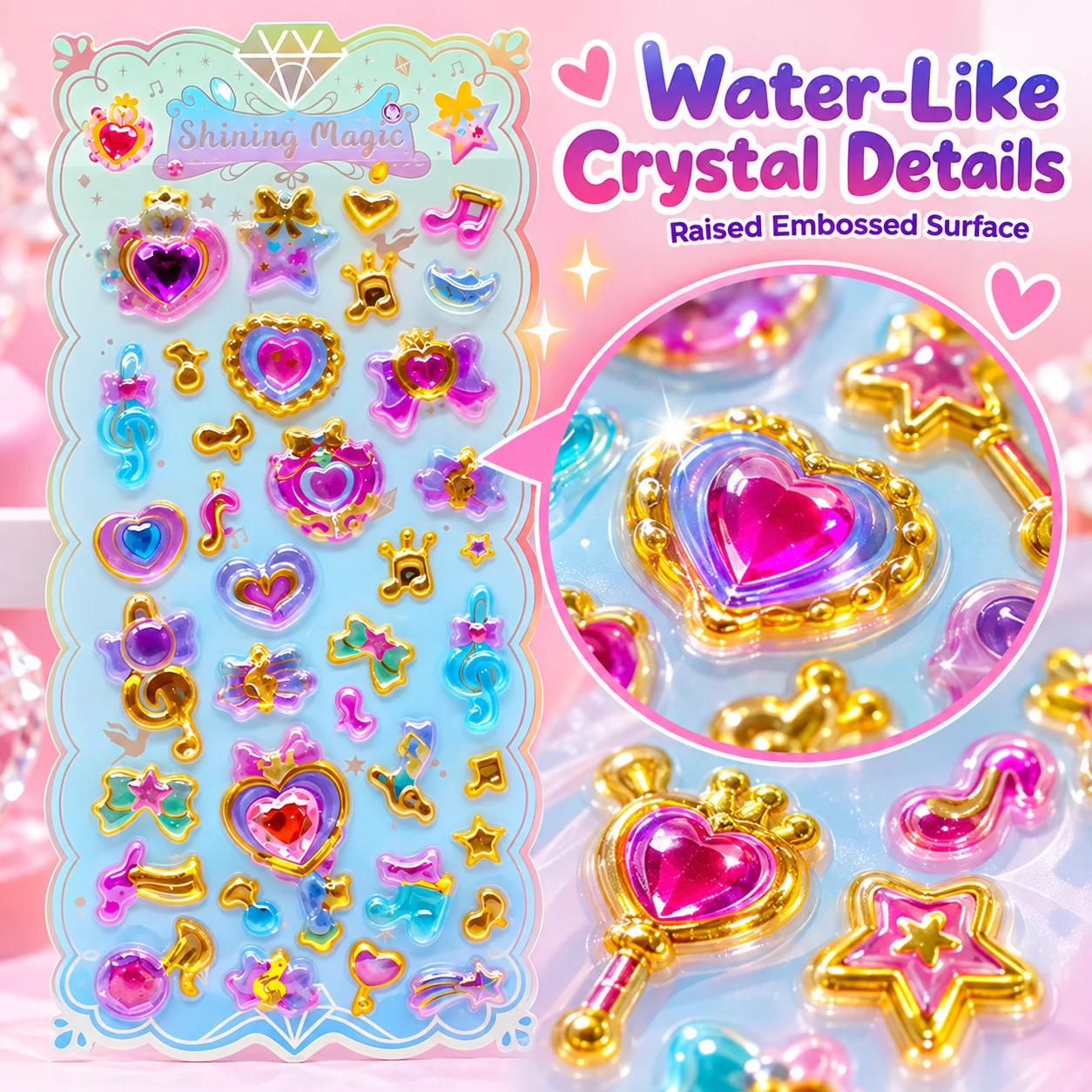 YD-109 Shake-a-Boo Water Stickers