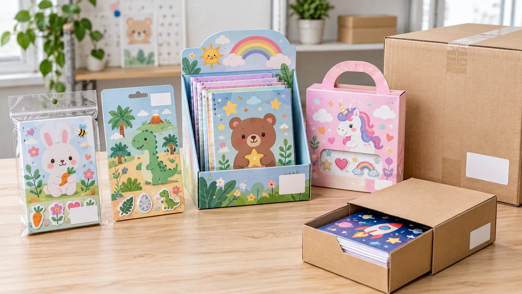 Sticker Book Packaging Options for Wholesale Buyers