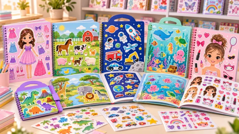 Types of sticker books for kids for wholesale selection